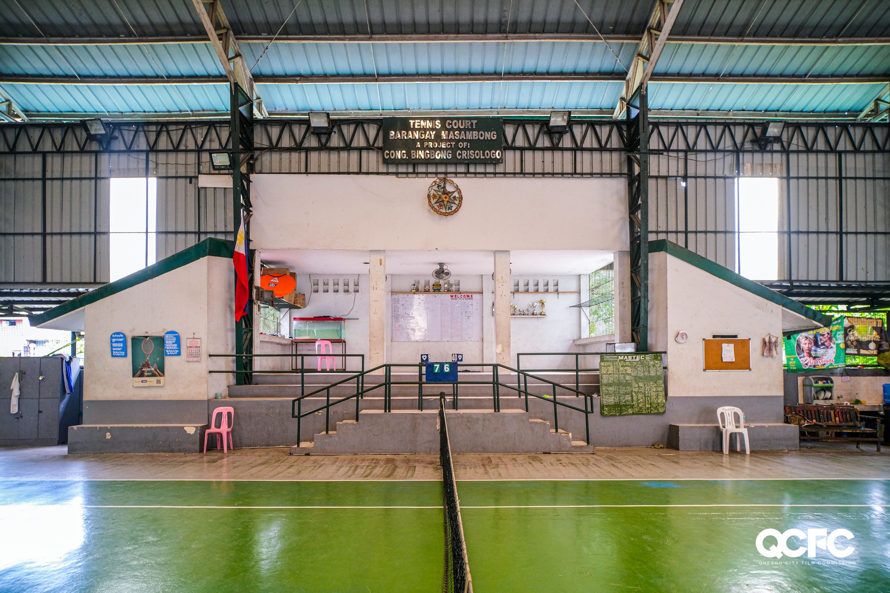 Masambong Tennis Court - Wide Shot
